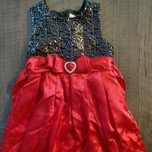 Black and Red Shimmer dress